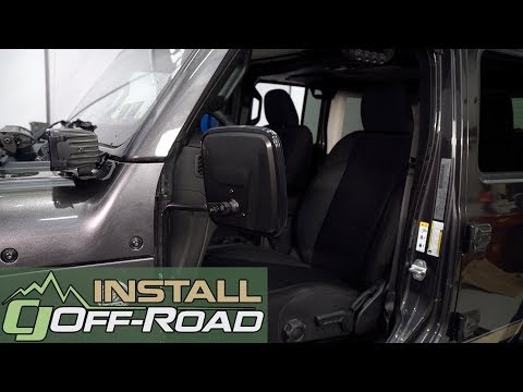 2018 Jeep Wrangler JL enhances its safety with the doors off: Kentrol Black Outback Mirrors Install