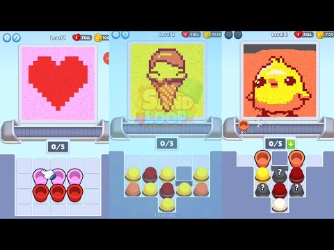 Sand Loop Gameplay | Levels 1–10 Walkthrough | Relaxing Puzzle Game | Android & iOS