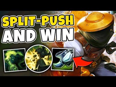 HOW TO SPLIT-PUSH AND CARRY THE GAME WITH SINGED! (INSANE PROXY SKILLS) - League of Legends