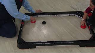 Face-Off Frenzy Portable PowerBand Air Hockey Game on QVC