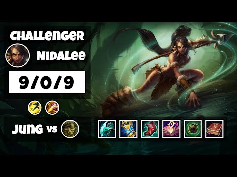 Nidalee s11 Jungle Challenger Replay (9/0/9) - KOREAN