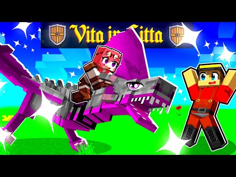 PHERE REACTS TO THE FIRST MAGICAL DRAGON!! - CITY LIFE 2 Minecraft ITA