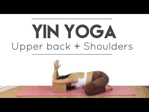 Restorative Yoga Shoulder Stretches For Tension Beginners Yoga