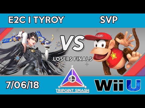 Tripoint Smash 18 - Losers Finals - E2C I Tyroy (Bayonetta) Vs. SVP (Diddy Kong)