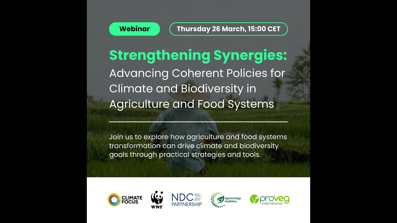 Strengthening Synergies: Advancing Coherent Policies for Climate & Biodiversity in Agri Food Systems