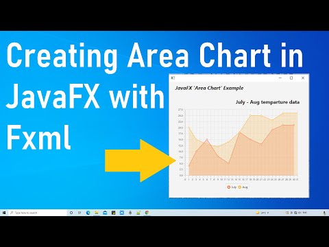 Creating Area Chart in JavaFX using FXML | JavaFX Chart Tutorial For Beginners
