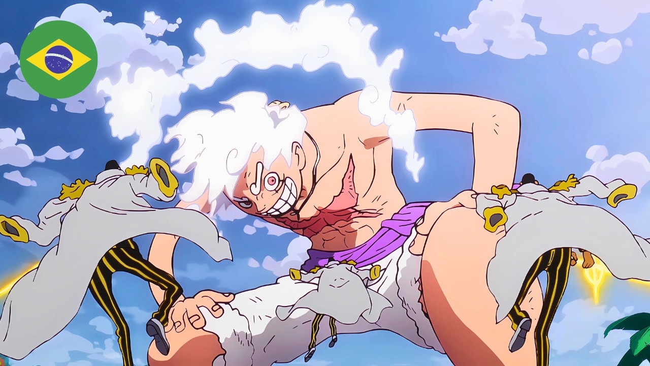 O LUFFY ARREMESSOU O KIZARU PRA LUA COM O GEAR 5 💀🔥 ONE PIECE EP 1127