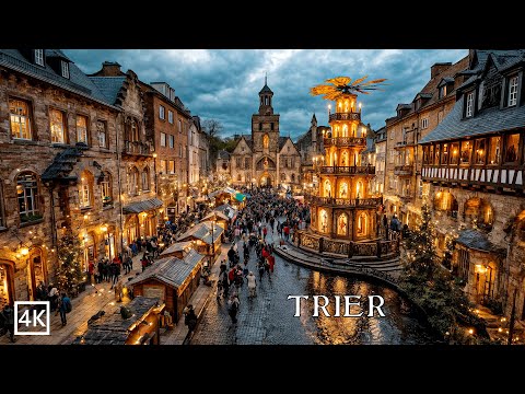 Trier🎄Christmas Market 2025 🇩🇪 | Trierer Magischer Weihnachtsmarkt Evening Walk 4K