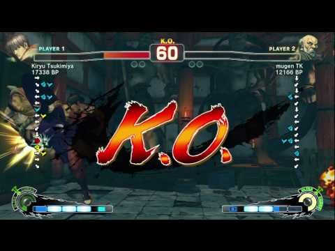 Kiryu Tsukimiya [Guy] vs mugen TK [Gouken] SSF4 Japanese Online Ranked Matches - TRUE-HD