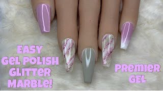 Easy Gel Polish Glitter Marble! | Premier Gel | Nail Sugar