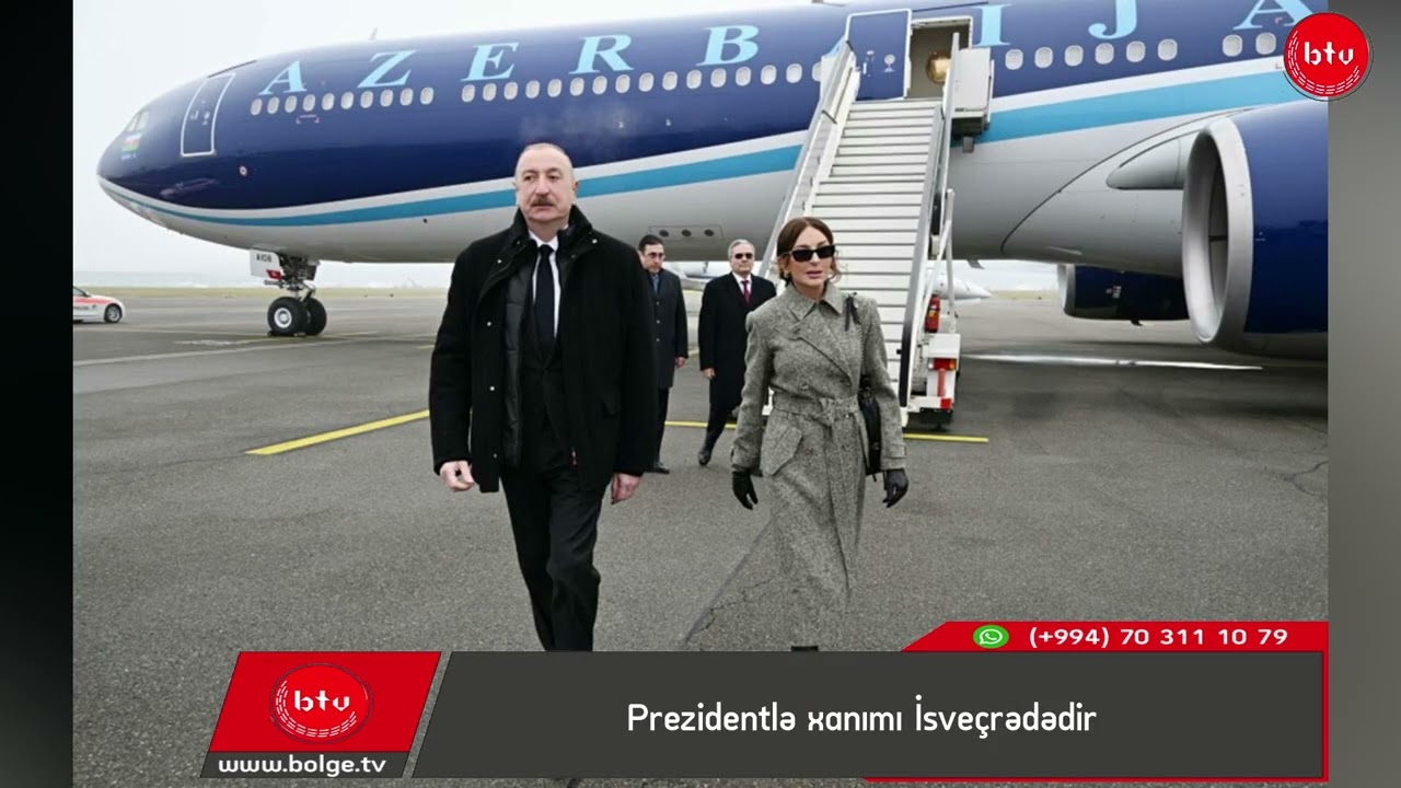 Prezidentlə xanımı İsveçrədədir