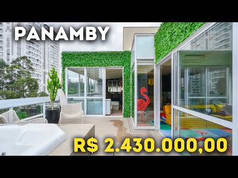 DENTRO DE UMA COBERTURA DE R$2.430.000,00 IMPECÁVEL NO PANAMBY - SÃO 270m2