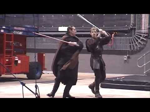 Anakin vs Dooku Aboard the Invisible Hand First Choreography (ROTS Behind the Scenes)
