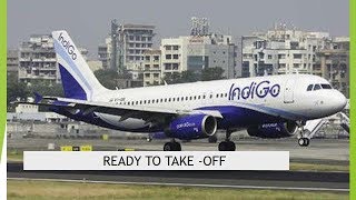 preview picture of video 'Flight takeoff from Ranchi Airport | Birsa Munda Ranchi Airport |indigo flight'