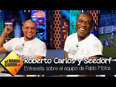 Roberto Carlos quiere saber si a Pablo Motos le gusta el fútbol - El Hormiguero 3.0