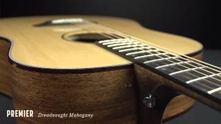 Video thumbnail for Breedlove Acoustic Guitars: Premier Dreadnought Mahogany Acoustic Guitar by Breedlove Guitars