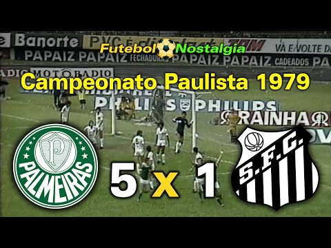 Palmeiras 5 x 1 Santos - 18-11-1979 ( Campeonato Paulista )