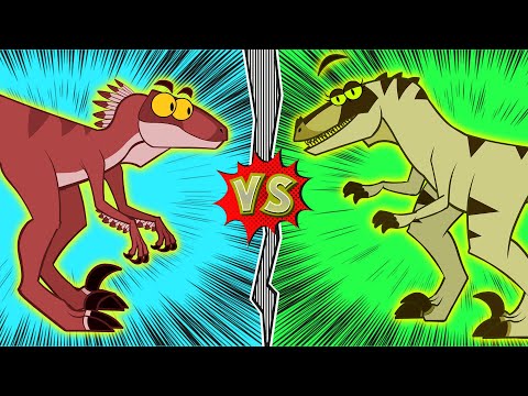 "Epic Dino Battle! 🦖 Velociraptor vs Megaraptor | Educational Videos For Kids"