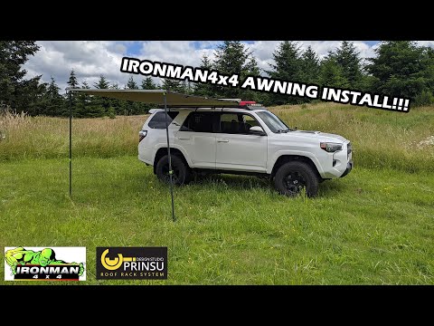 Ironman4x4 Awning Install on a TRD 4Runner Prinsu Rack
