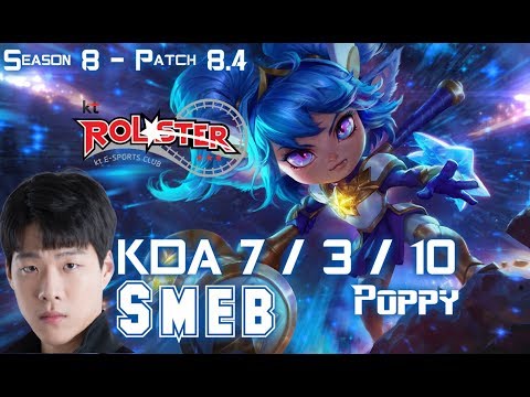 KT Smeb POPPY vs JAX Top - Patch 8.4 KR Ranked