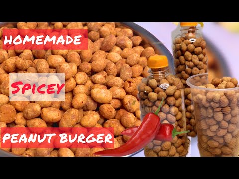 COMMERCIAL SPICEY COATED PEANUTS | PEANUTS BURGER | EGGLESS PEANUT