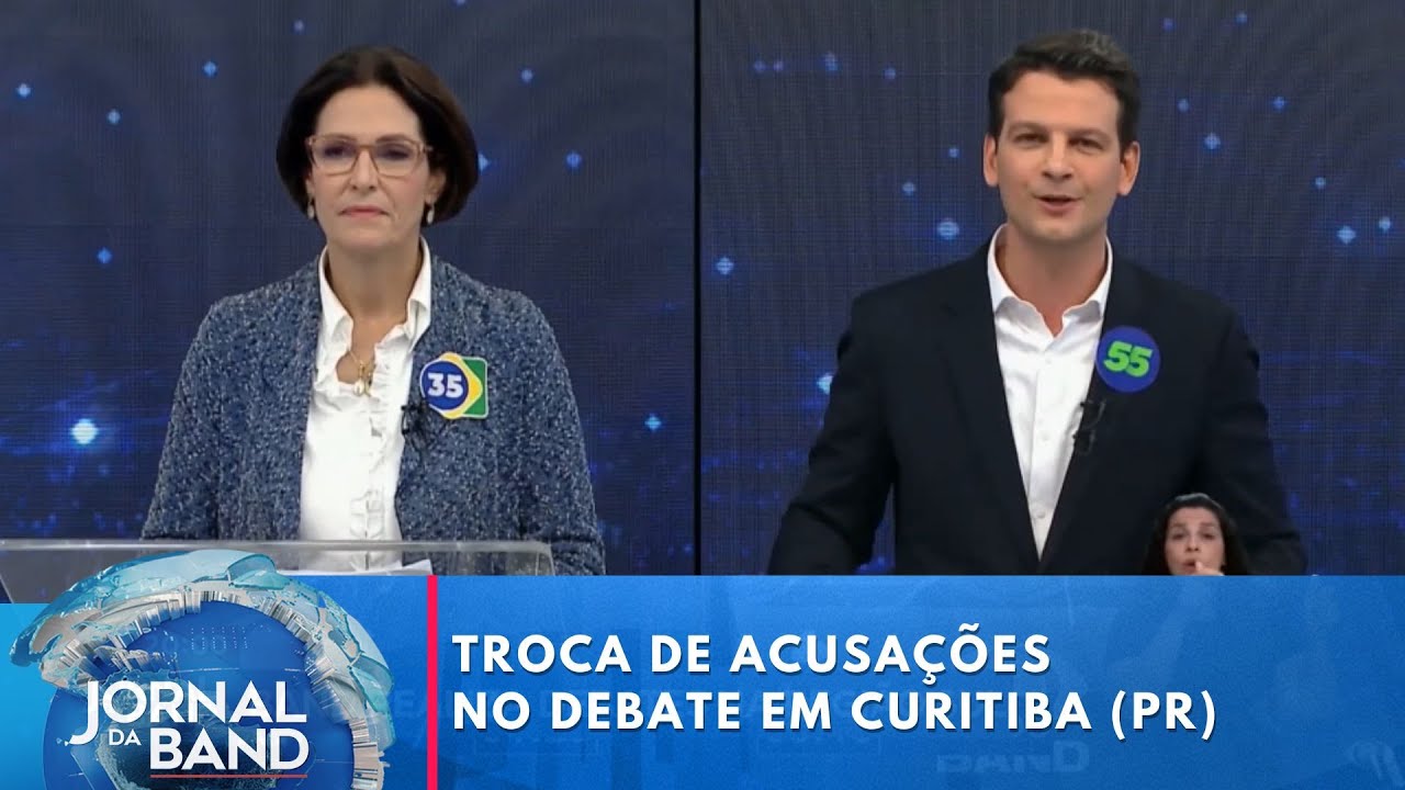 Debate em Curitiba tem trocas de acusações e propostas para saúde e transporte | Jornal da Band