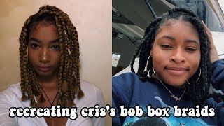 Recreating Eris The Planet's Short Box Braids!