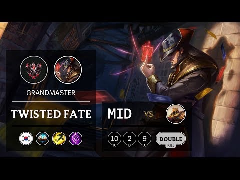Twisted Fate Mid vs Azir - KR Grandmaster Patch 9.13