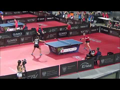 LACHENMAYER Lea vs BRZYSKA Anna|U19 girls teams semifinal POL vs GER|EYC 2023