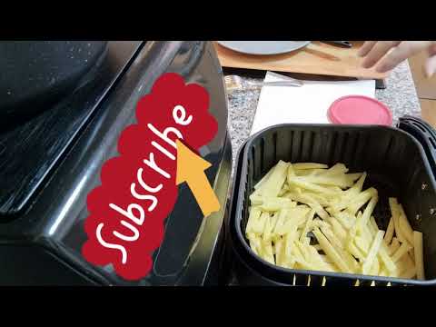 Pechuga de Pollo rebozada con Panko y Guarnición de Patatas Fritas en Airfryer