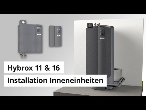 Einfache Installation der Inneneinheit bei der Wärmepumpe Hybrox 11 & 16 | alpha innotec