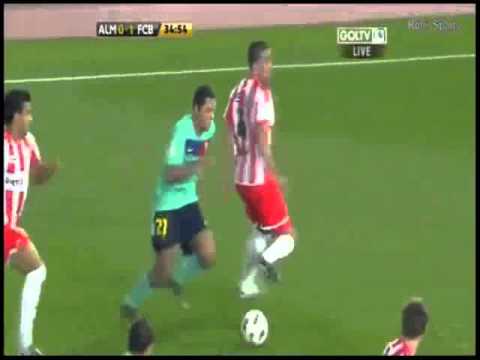 Golazo de adriano al almeria - Copa del rey Almeria vs Barcelona 2/2/2011