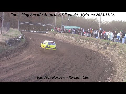Bagdács Norbert - Renault Clio Tura - Ring Amatőr Autocross 5.Forduló - Nyírtura 2023.11.26.