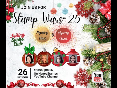 After Stamp Wars 25: Stampers Anonymous (with ScanNCut Tutorial) Giveaway Closed