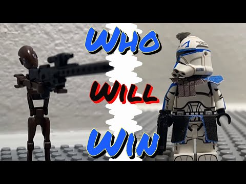 Rex vs Commando Droid | LEGO Star Wars Stop Motion
