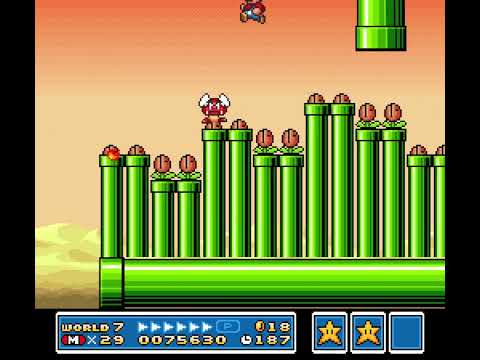 7-Piranha Plant 1 | Super Mario All-Stars (SMB3 with Hack)