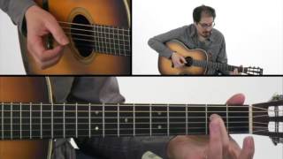Fingerstyle Blues - #9 Double Stop 7ths - Guitar Lesson - David Hamburger