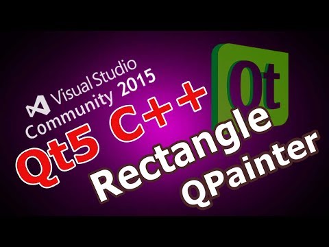 Qt5 C++ Drawing Rectangle (QPainter, QPen, QBrush) In Qt #25