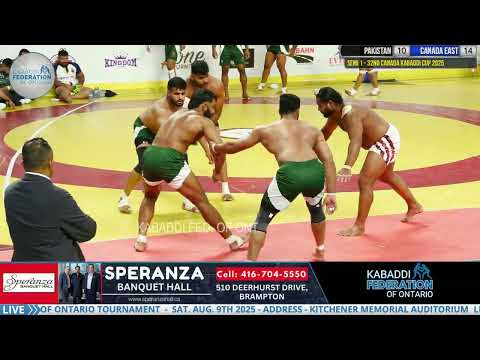 Semi 1 - Pakistan Vs. Canada East - 32nd Canada Kabaddi Cup 2025