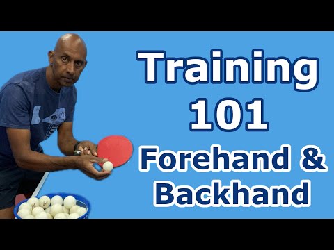 Training 101 | Forehand & Backhand Counterhit | Table Tennis | PingSkills