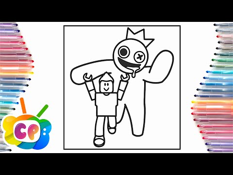 ROBLOX Rainbow Friends coloring pages/Rainbow Friends Blue/Cartoon - Don't Be A Stranger [NCS]