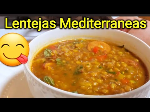 #Lentejas estilo mediterraneo, deliciosas 😋 #Lentils Mediterranean stile #lentejas #lentils#cooking