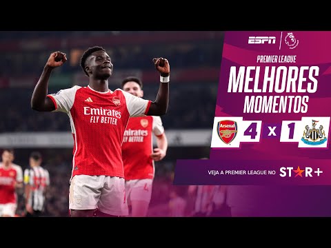 Gols e lances de Arsenal x Newcastle United