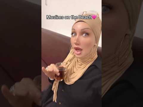 Muslim on The beach 🏖️ #hijabnazam #muslimwomen #hijab #hijabnaat #muslimwoman #hijabi #hijabsurat