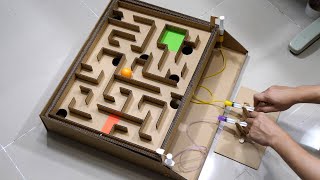 משחק הידראולי DIY מבית Cardboard