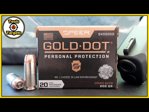 Gold Dot: HOT or NOT?...10mm Speer Gold Dot Self-Defense AMMO Ballistic Gel Test!