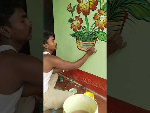 Afsar arts official flower drawing #shorts