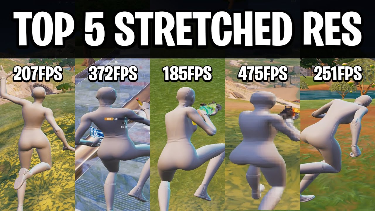 The Top 5 BEST Stretched Resolutions in Fortnite! (HUGE FPS BOOST)