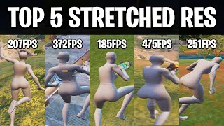 The Top 5 BEST Stretched Resolutions in Fortnite! (HUGE FPS BOOST)