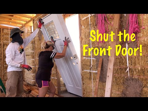 StrawBale House Front Door